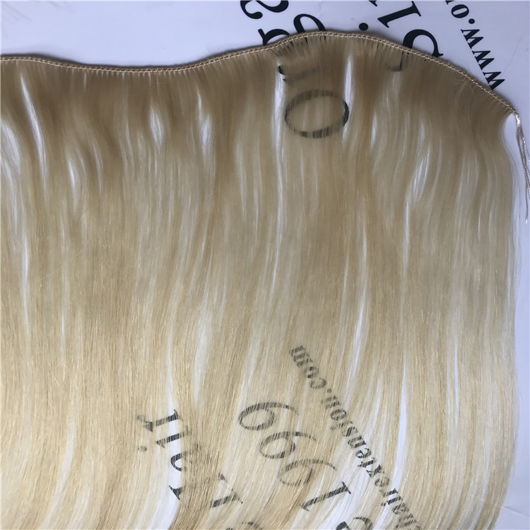 Full cuticle hair: hand tied weft#613color,small and thin knot H61